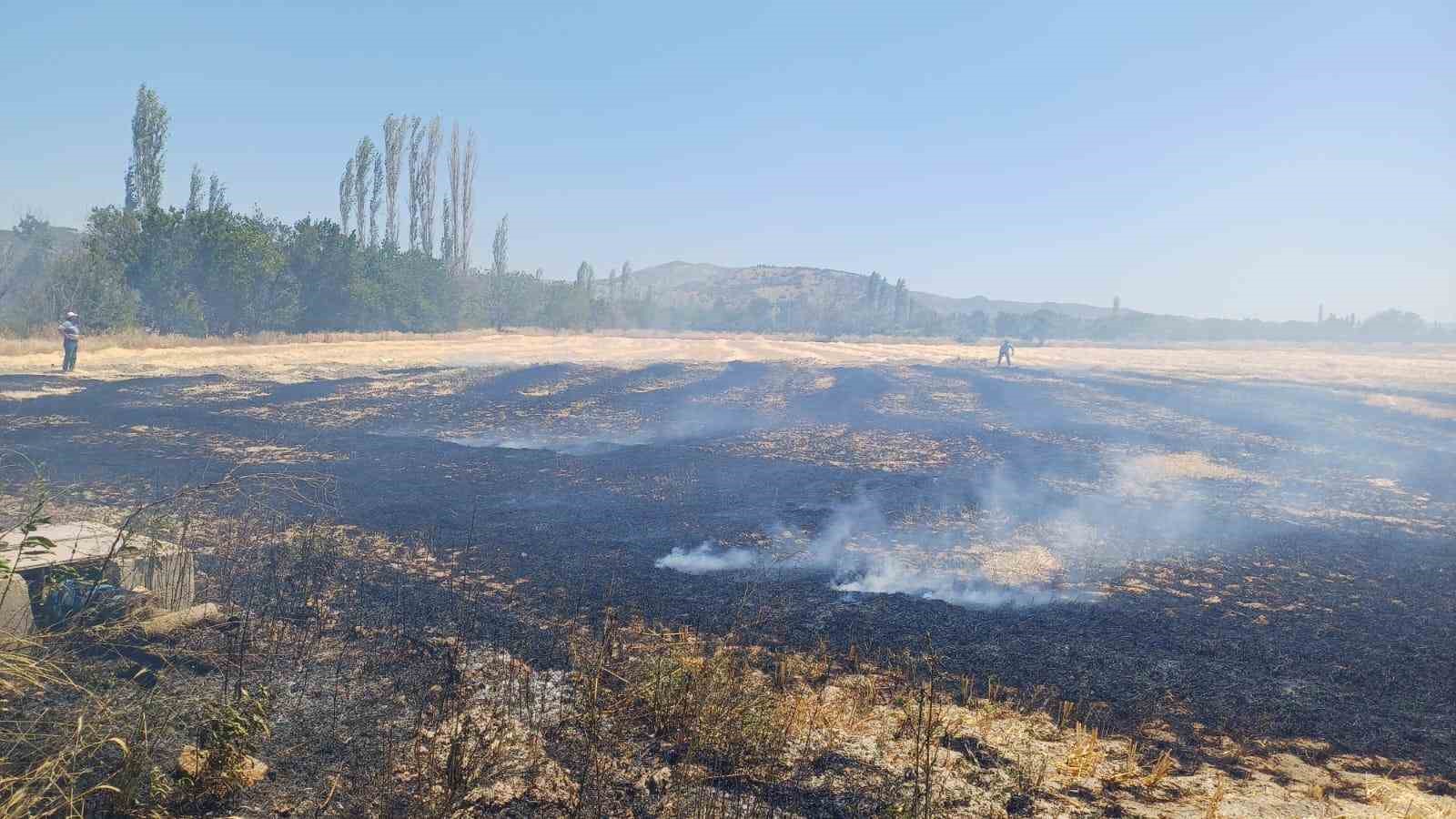 Burdur’da çıkan yangında 8 dönüm arazi zarar gördü 