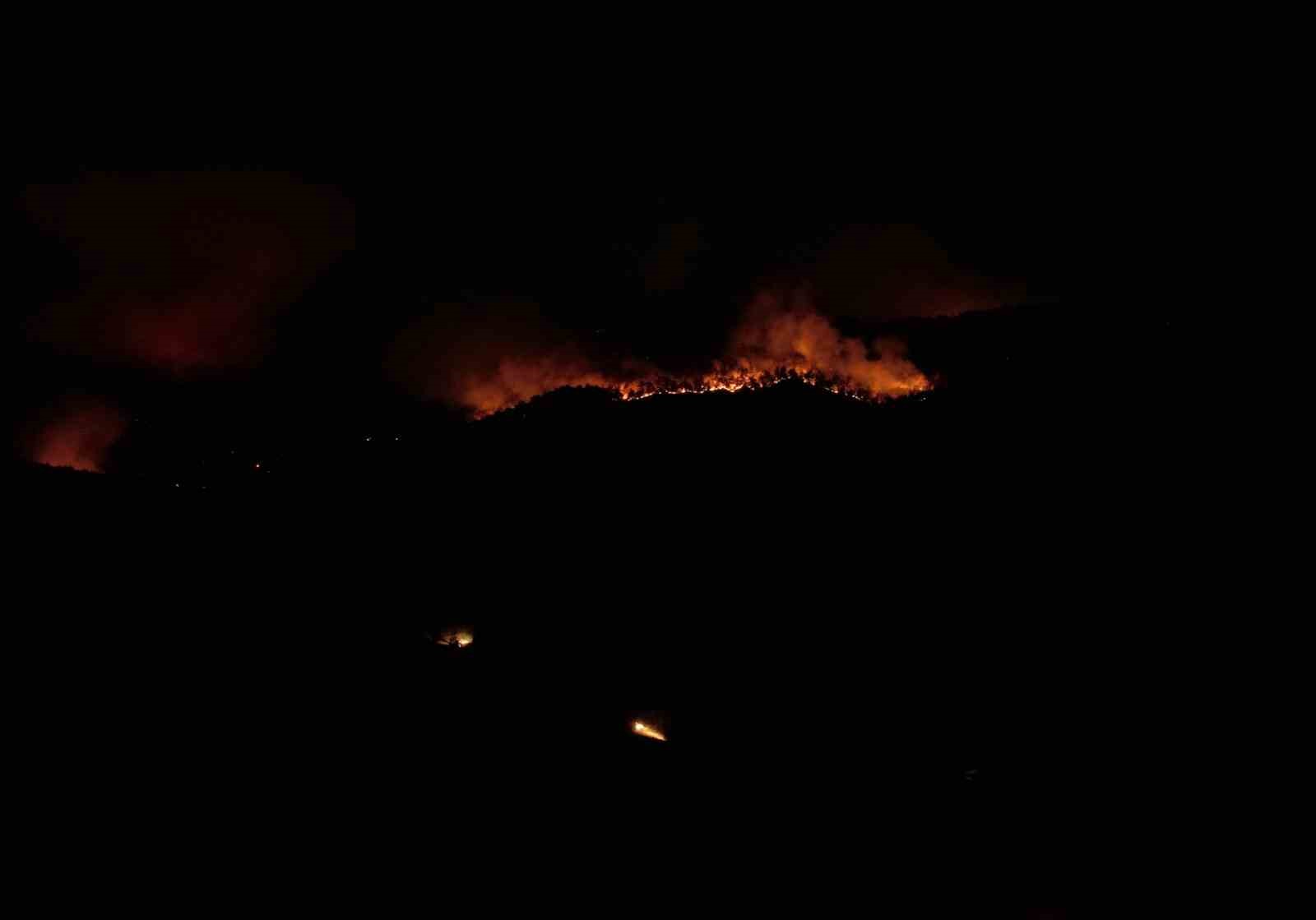 Sakarya’daki orman yangını havadan görüntülendi 