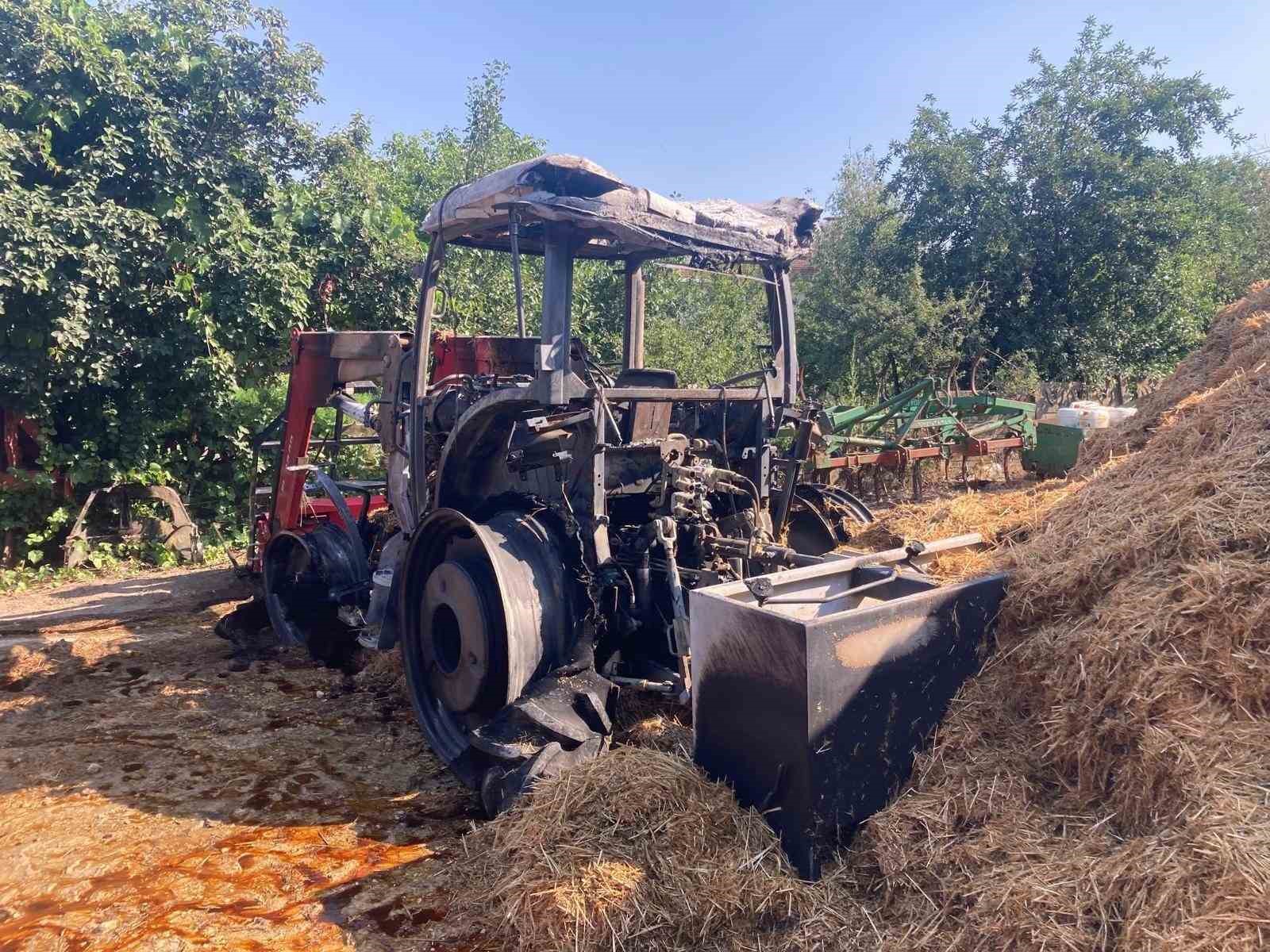 Muratlı’da traktör yangını: 1 yaralı 