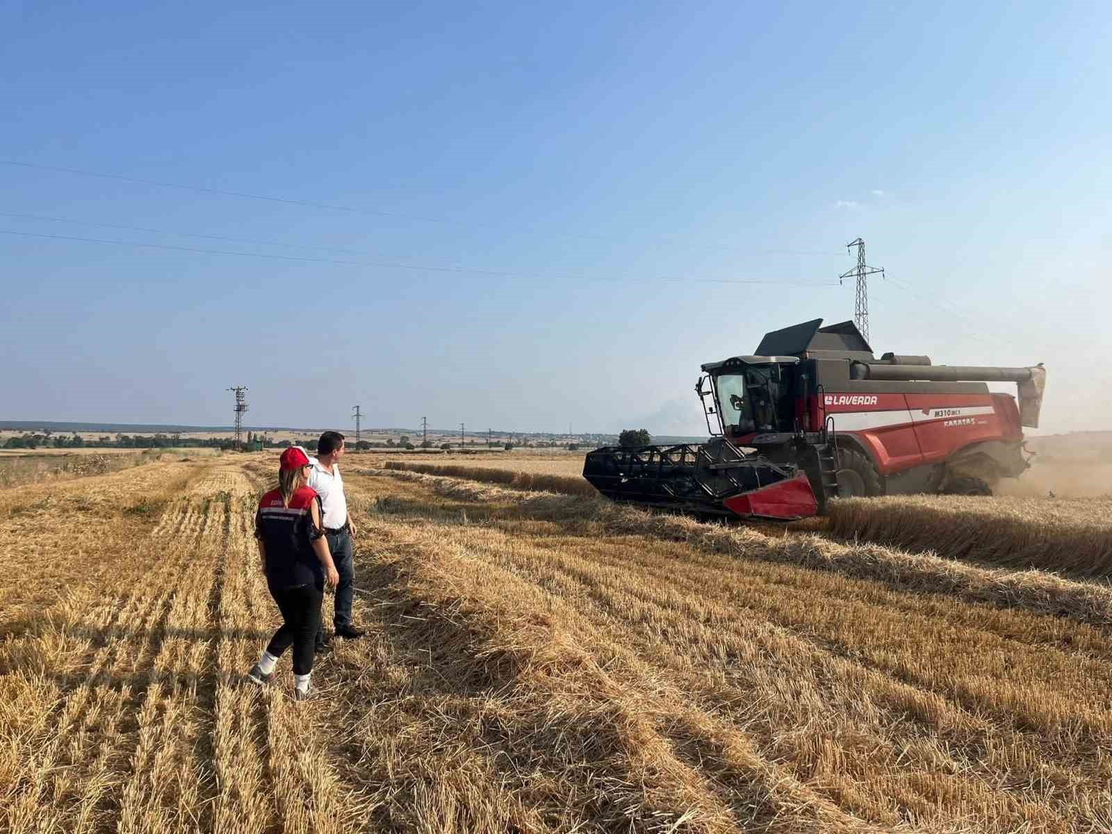 Lalapaşa’da hasada saat düzenlemesi 