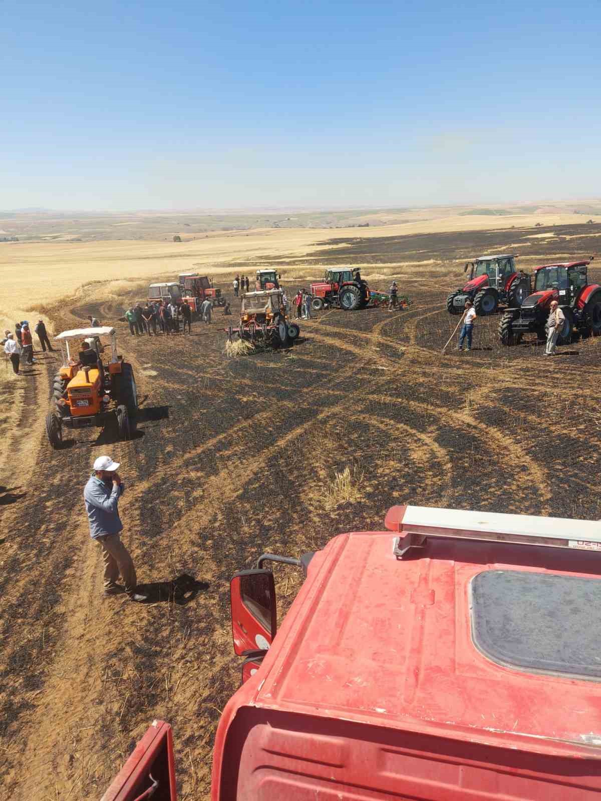 Yozgat’ta 100 dönüm ekili alan kül oldu 