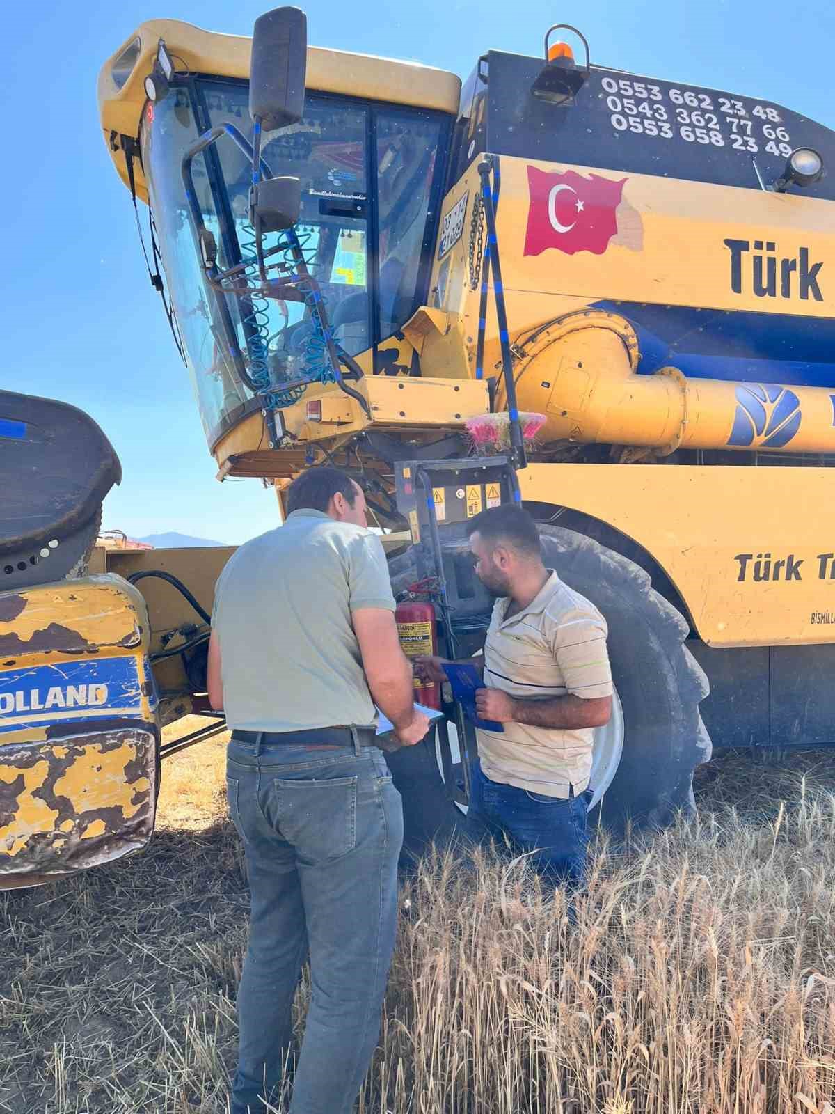 Biçerdöveler de kontroller başladı 