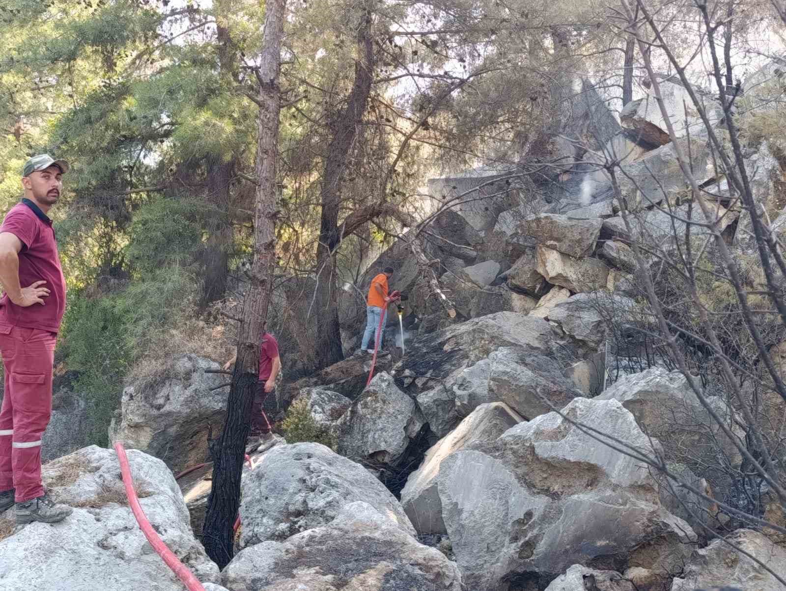 Finike’deki orman yangını kontrol altına alındı 