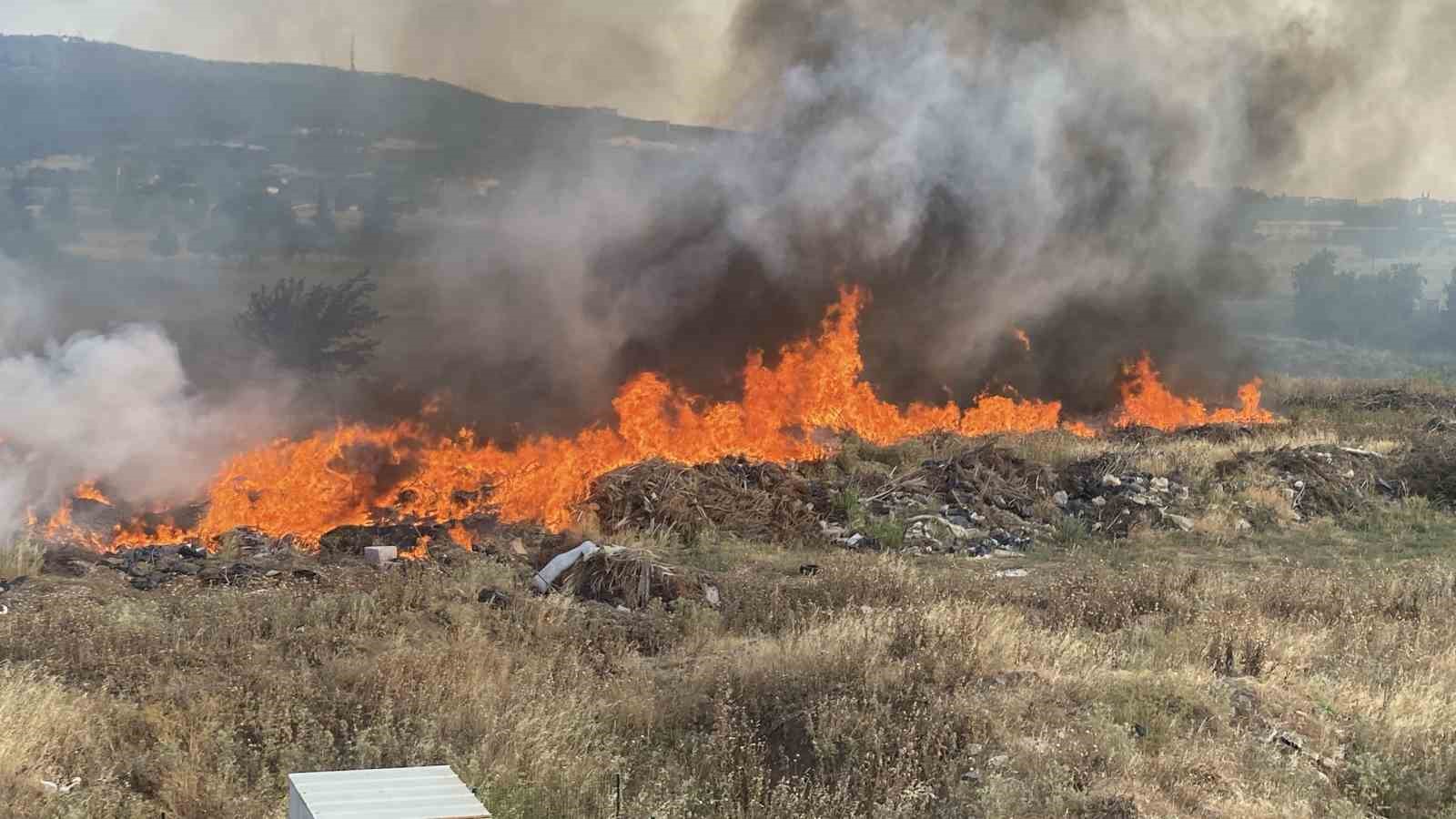 Çanakkale’de korkutan yangın 