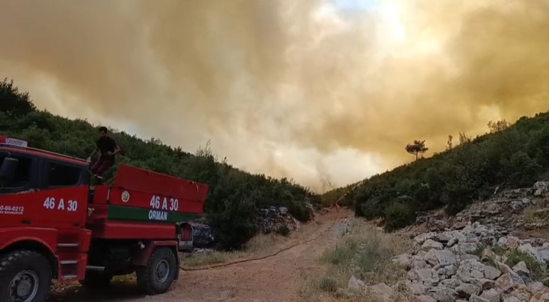 Gaziantep’teki orman yangını 7 saat sonra söndürüldü 