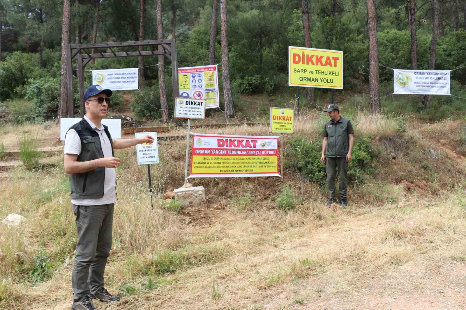 Denizli Orman Bölge Müdürlüğü artan orman yangınlarına karşı uyarı 