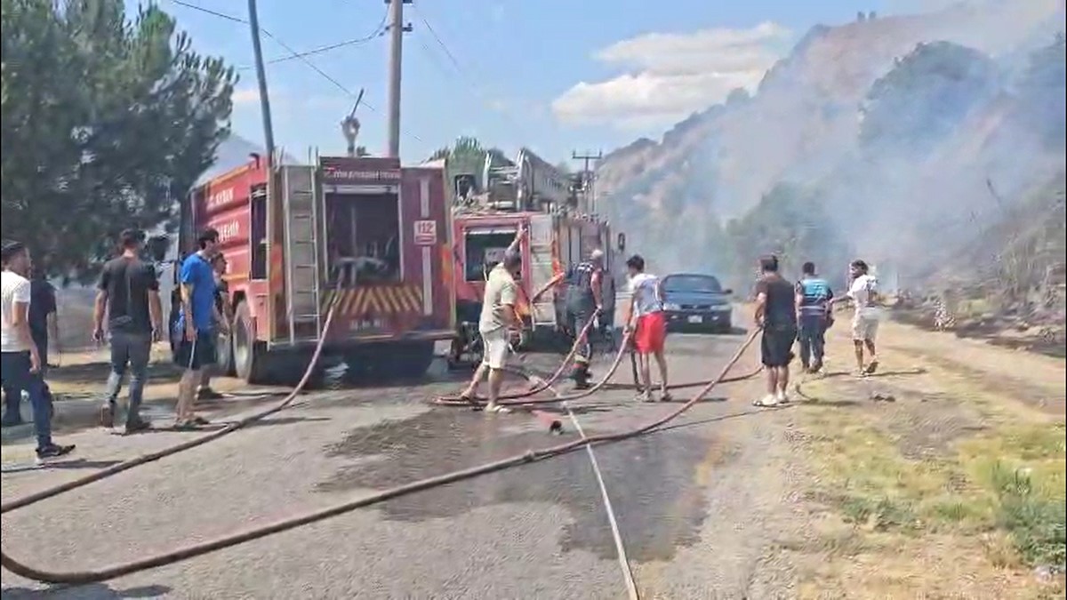 Nazilli’de tarım arazisinde yangın çıktı 