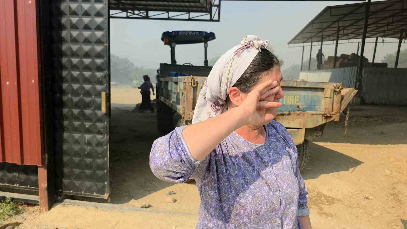 Tire’de makilik alandaki yangın köye sıçradı, bazı evler ve damlar küle döndü 