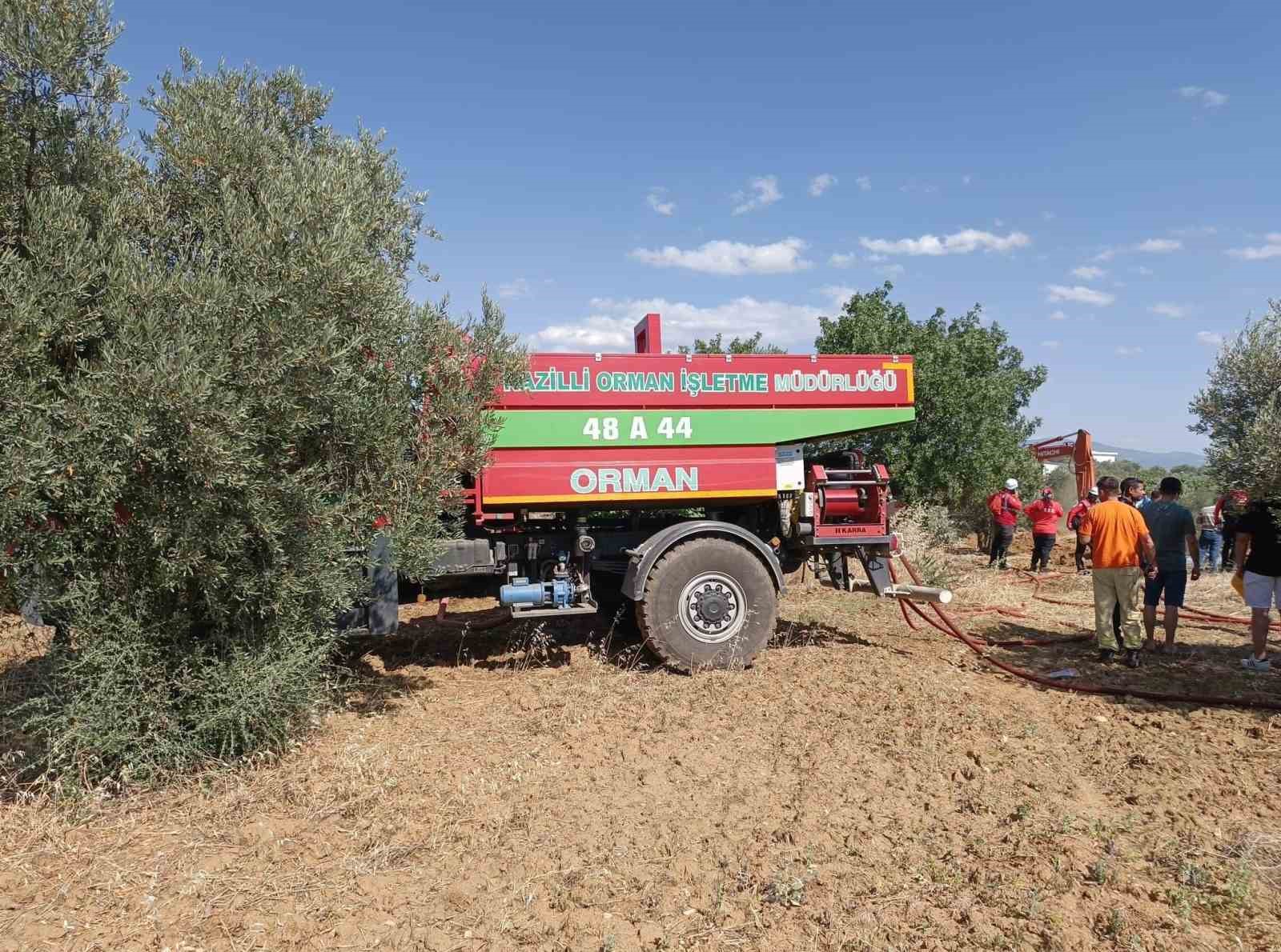 Nazilli Belediyesi’nden İsabeyli’deki yangının söndürme çalışmalarına destek 