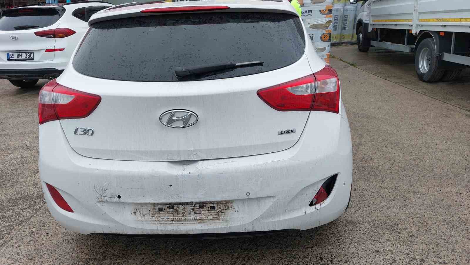 Samsun’da trafik kazası: 2 yaralı 