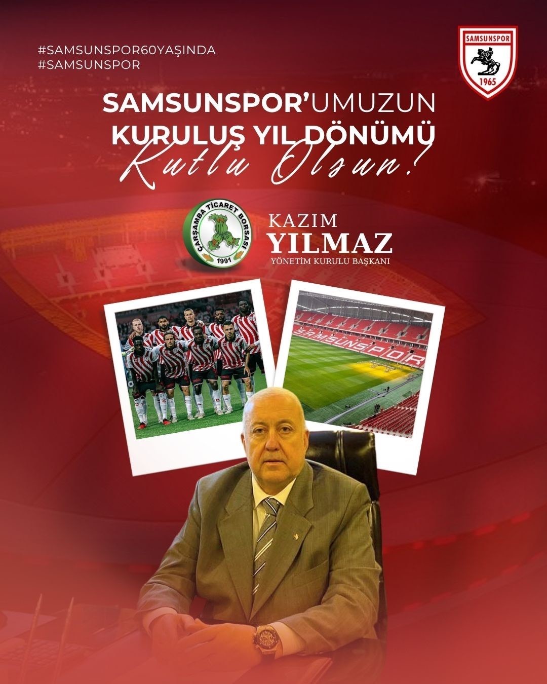 Samsunspor’un 60. yılına anlamlı kutlama: 