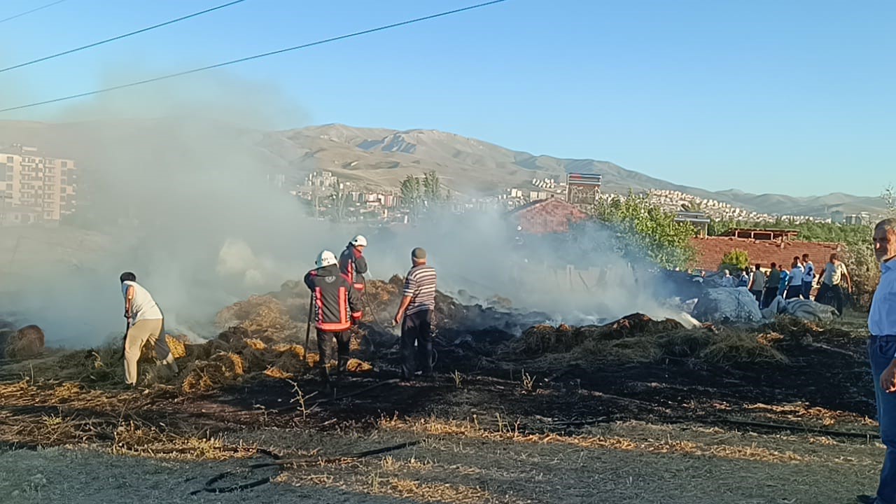Malatya’da saman balyaları yandı: 1 kişi dumandan etkilendi 