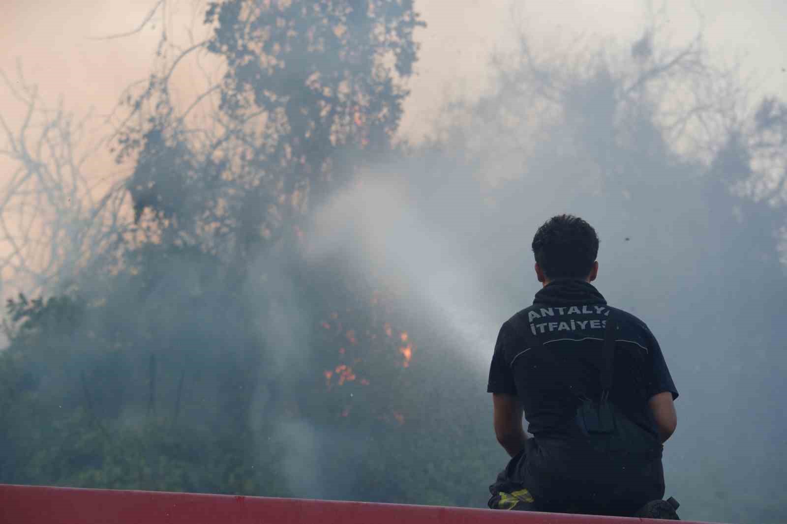 Antalya’da iki noktada çıkan orman yangını kontrol altına alındı 