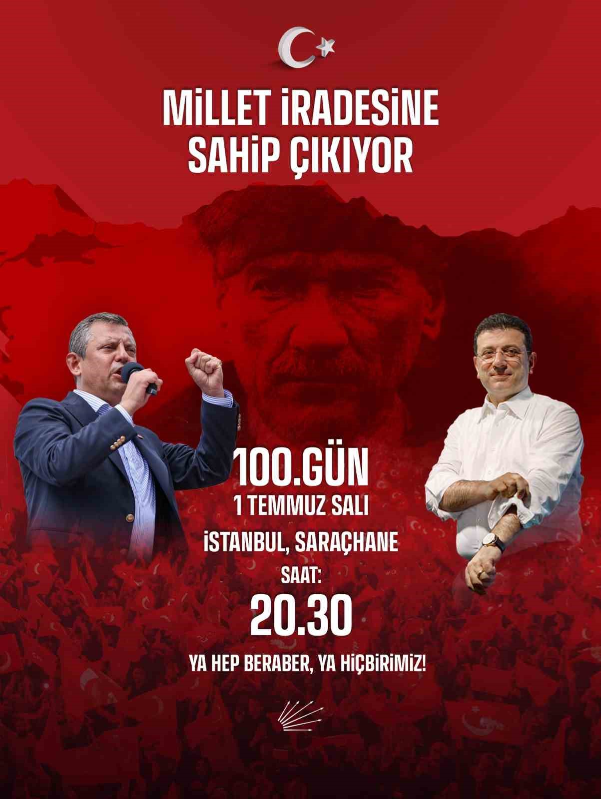 CHP Genel Başkanı Özel: 