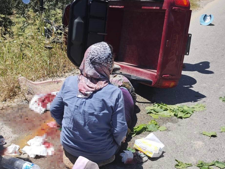 Bağdan dönen kadınlar kaza yaptı: 1 ölü, 1 yaralı 