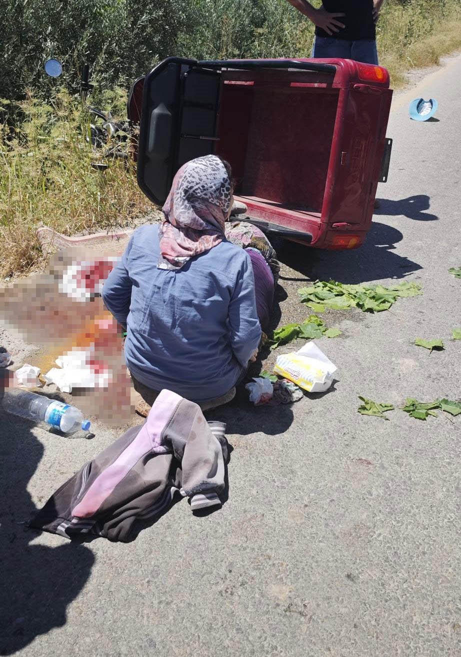 Bağdan dönen kadınlar kaza yaptı: 1 ölü, 1 yaralı 