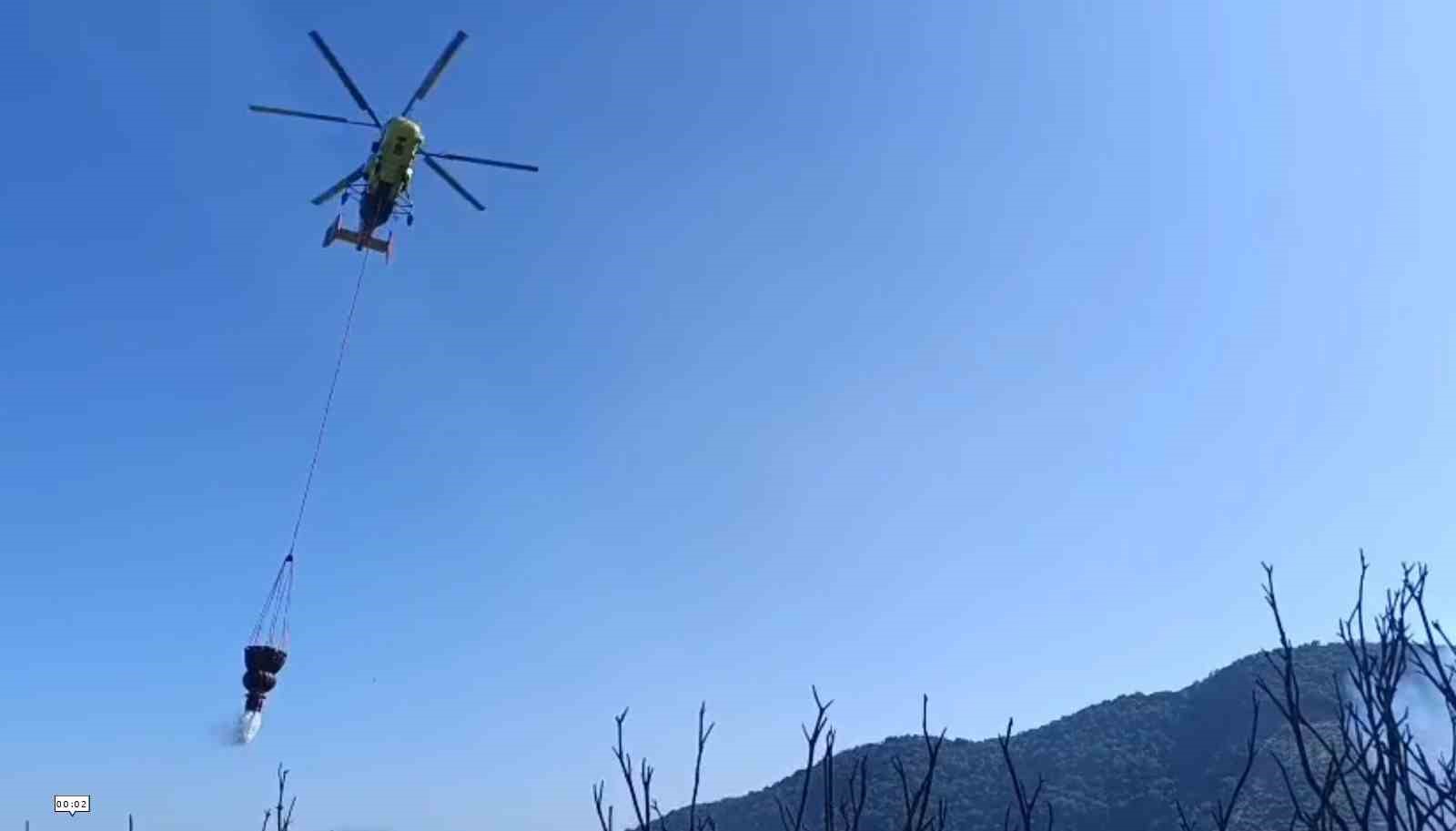 Sultanhisar yangını kontrol altına alındı 