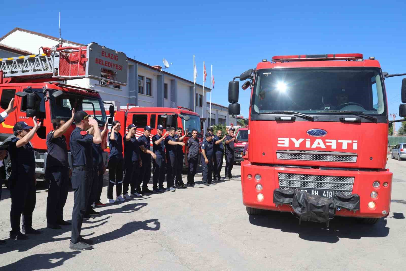 Hatay’daki orman yangınına Elazığ Belediyesinden destek
