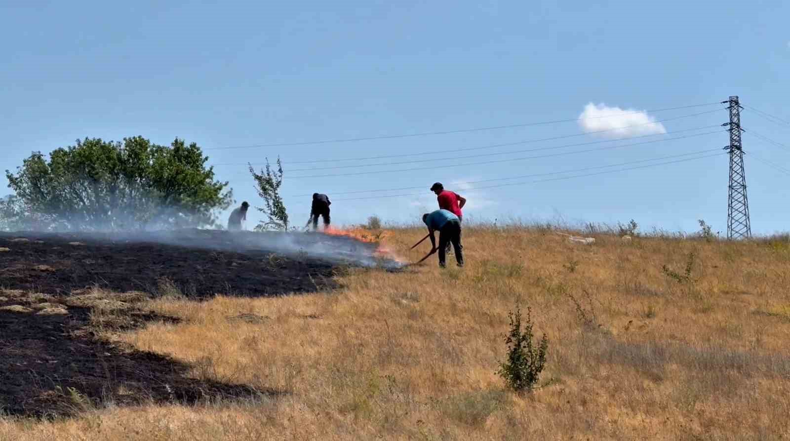 Karabük’te anız yangını söndürüldü 