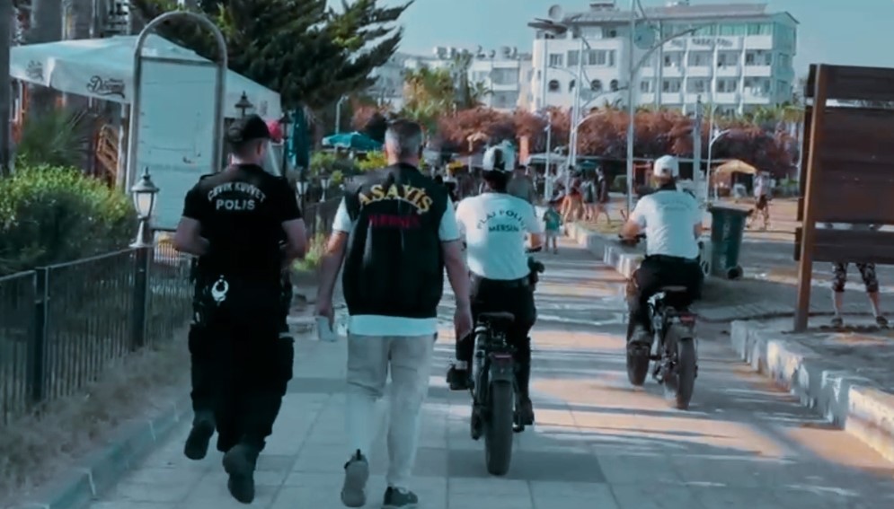Mersin’de turizm bölgelerinde asayiş denetimi 