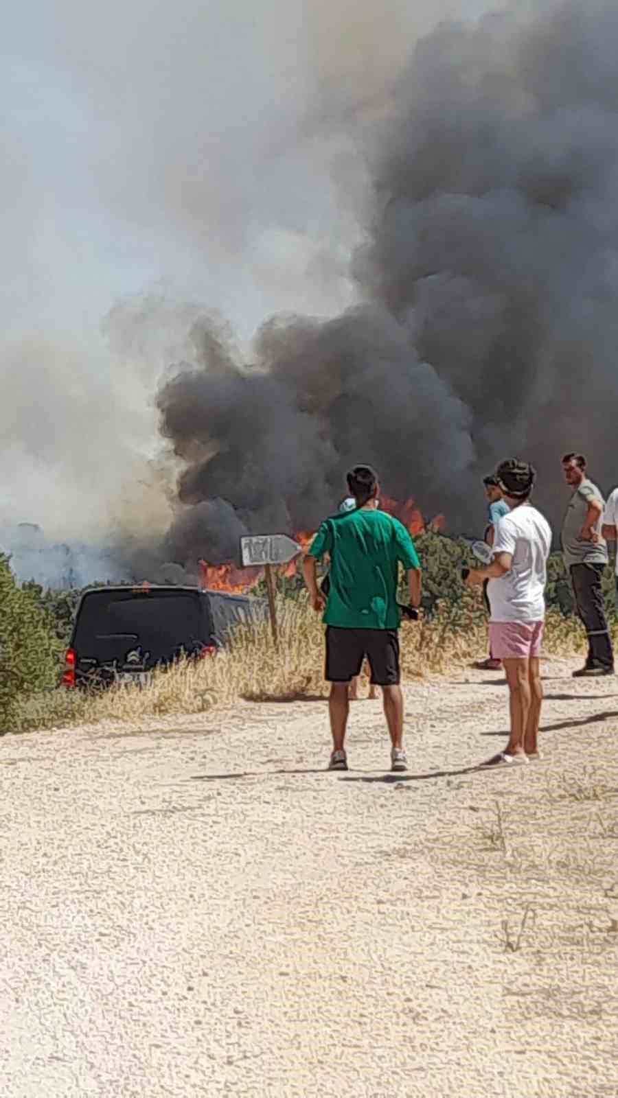 Çeşme’de yangın büyüdü, 5 uçak ve 18 helikopterle müdahele sürüyor 