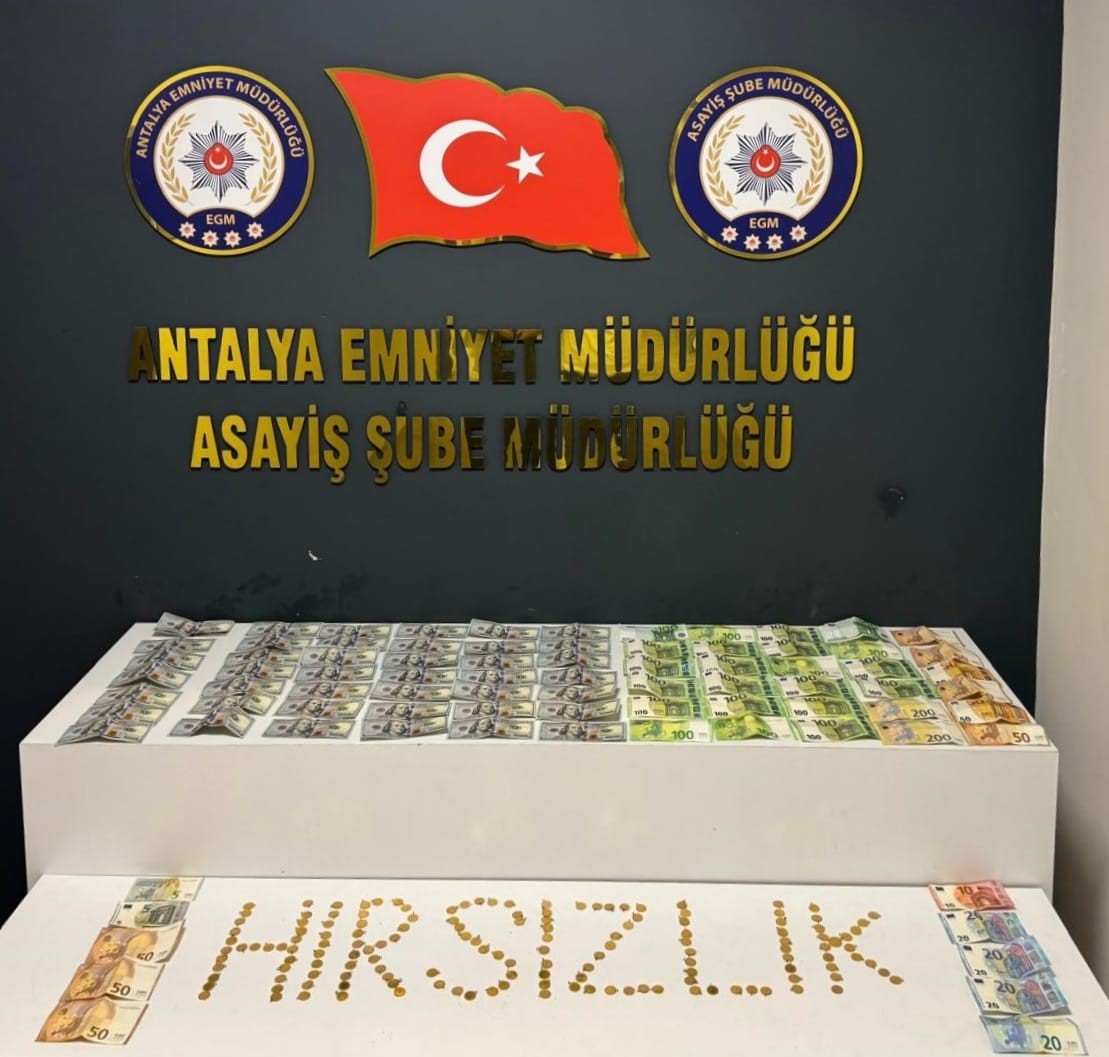 2 milyon liralık altın ve döviz hırsızlığı