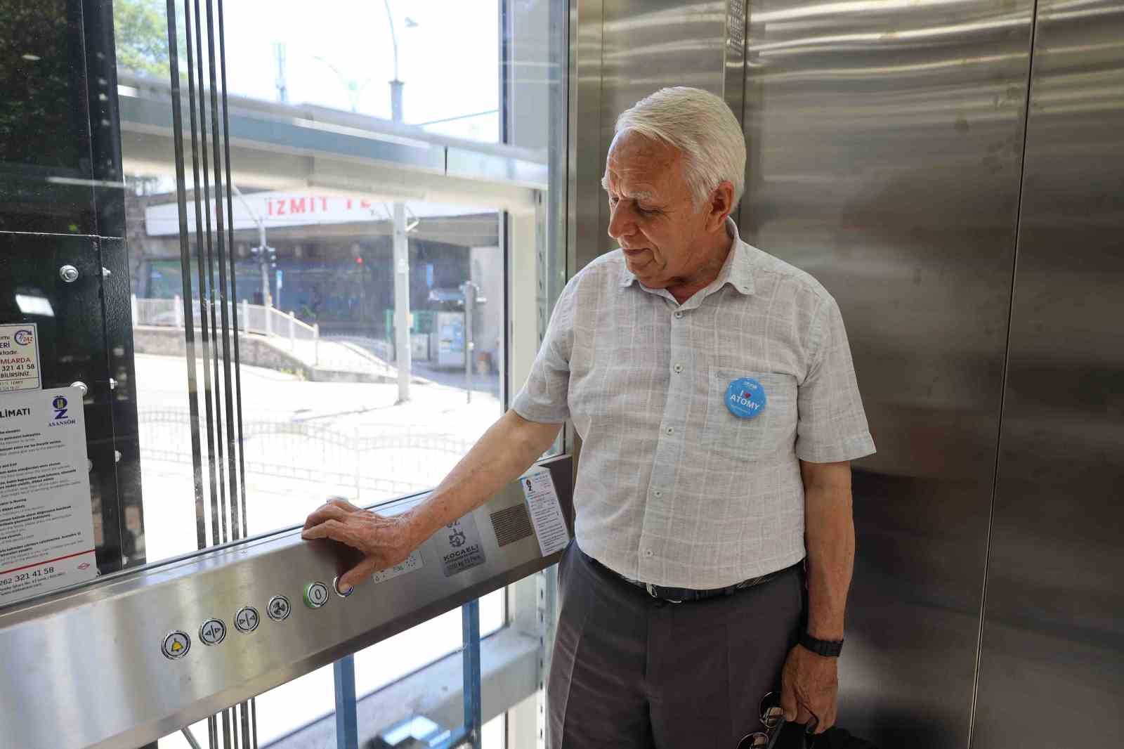 İzmit Tren Garı’ndaki asansör hizmete alındı 