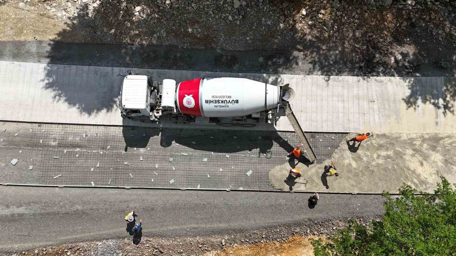 Samsun Büyükşehir’den Atakum’da yol çalışması 