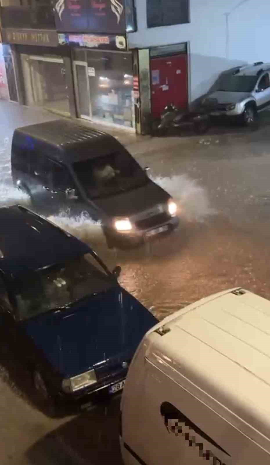 Ordu’da sağanak etkili oldu 