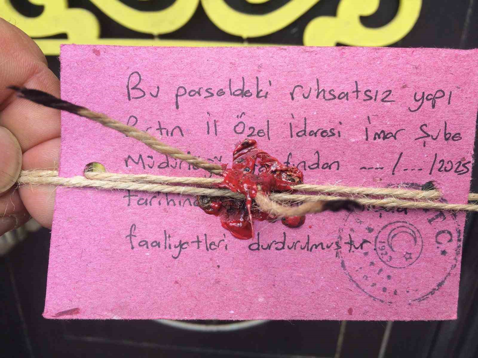 Bartın’da Küre Evi isimli turistik tesis mühürlendi 