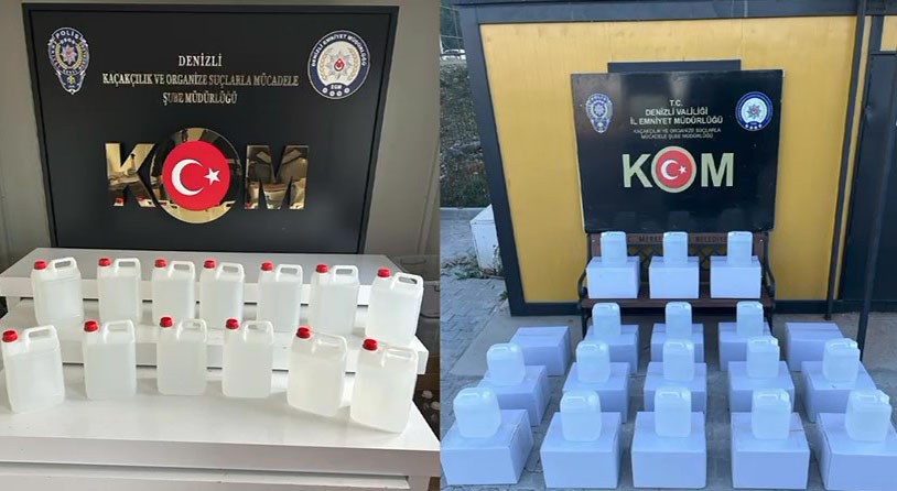 8.8 ton sahte alkol ele geçiren polis 18 milyonluk vergi kaybını önledi 