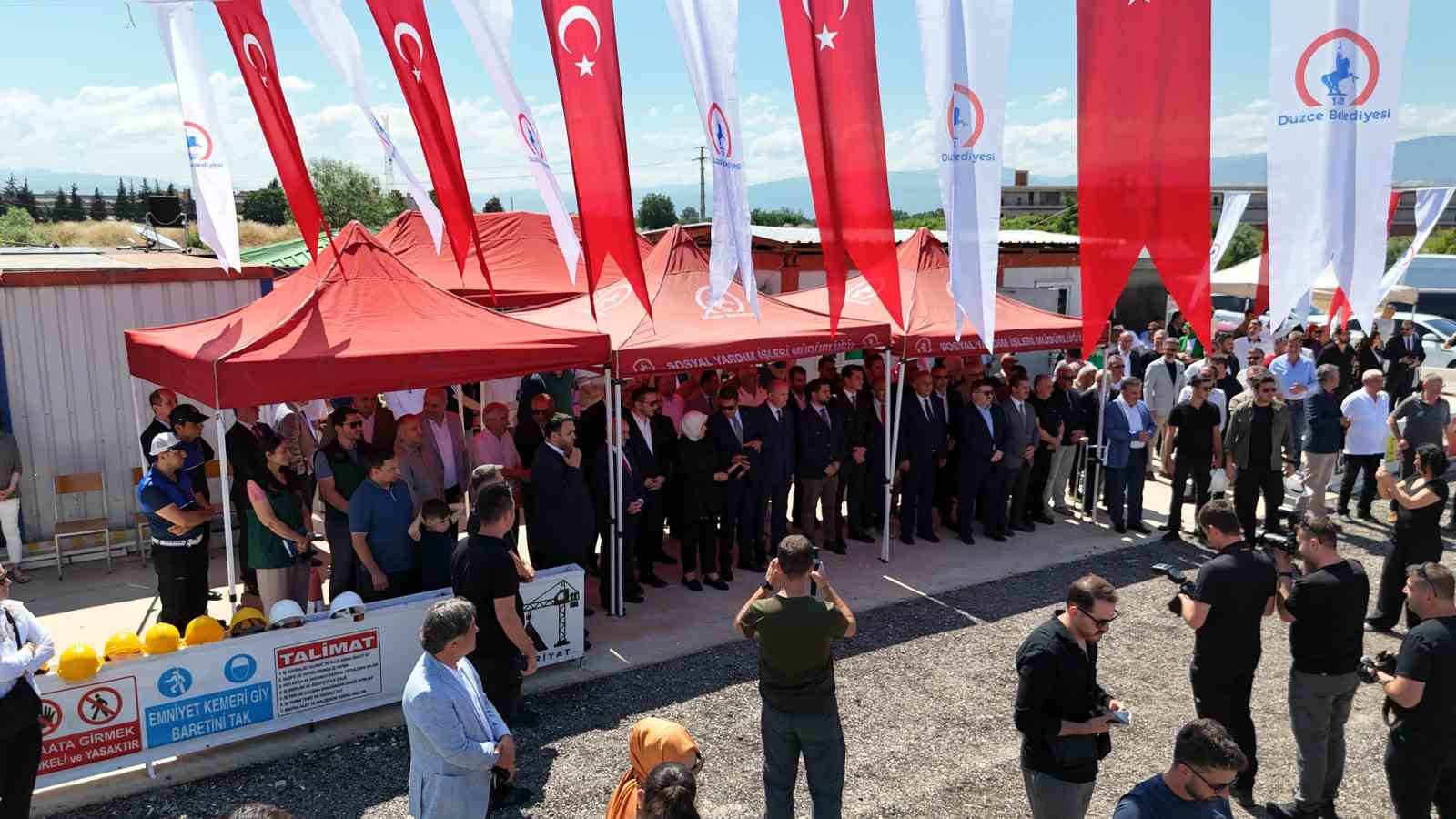Düzce’de sanayi sitesinin 2 etabı için temeller atıldı 