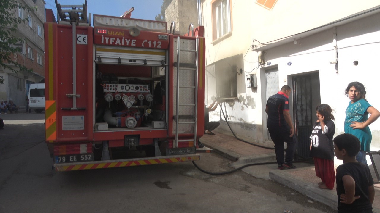 Kilis’te evde çıkan yangın kısa sürede söndürüldü 