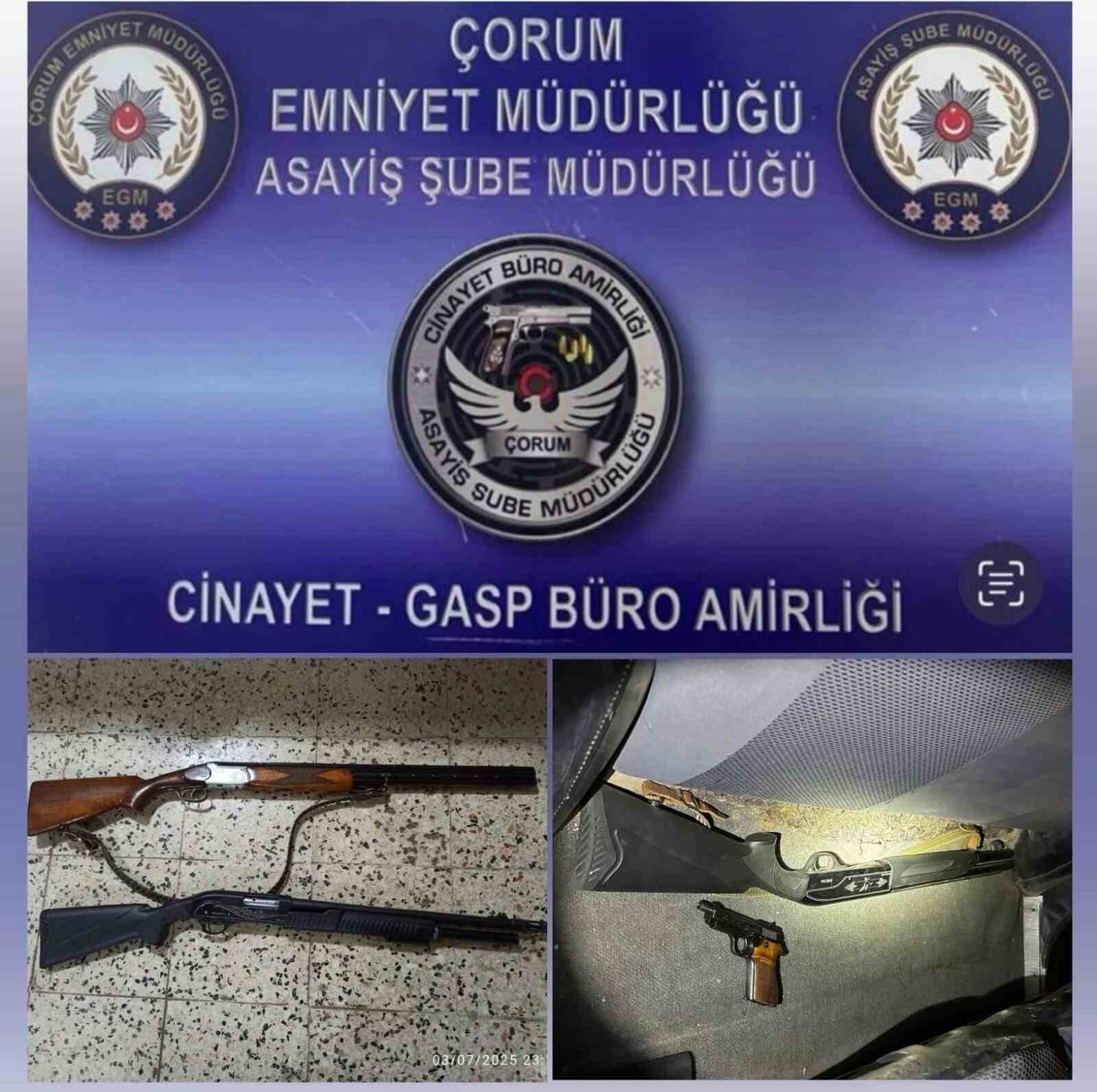Çorum’da aranan 4 kişi yakalandı 