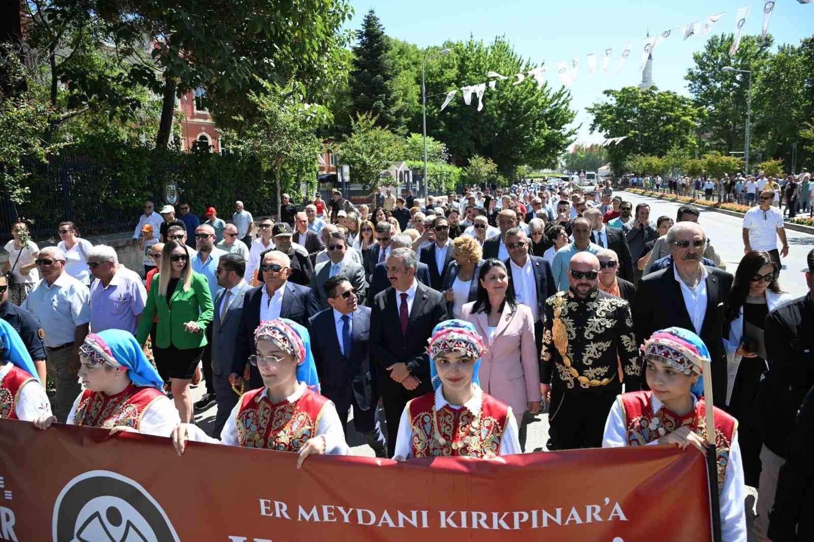 664. Tarihi Kırkpınar Yağlı Güreşleri Ağa Karşılama Töreni düzenlendi 