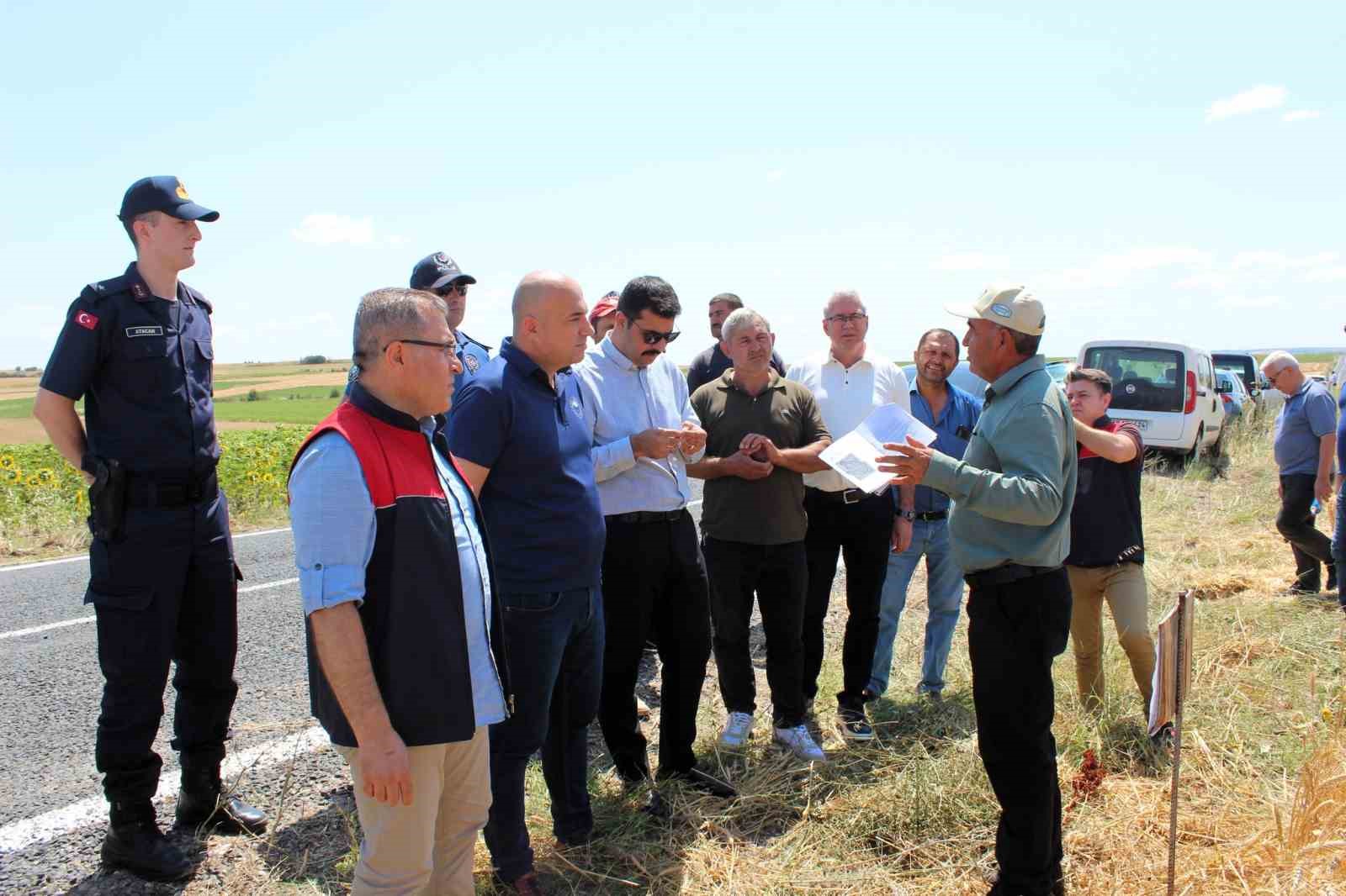 Kırklareli’nde yerli ve milli buğday hasadı yapıldı 