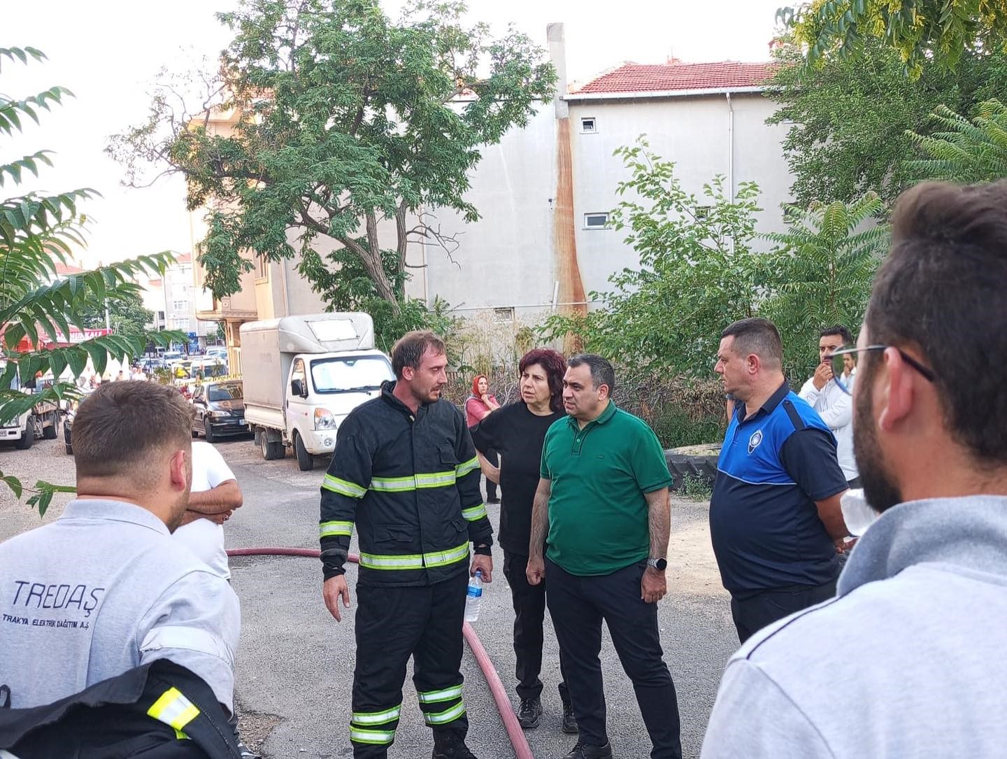 Kırklareli’nde metruk binada çıkan yangın söndürüldü 
