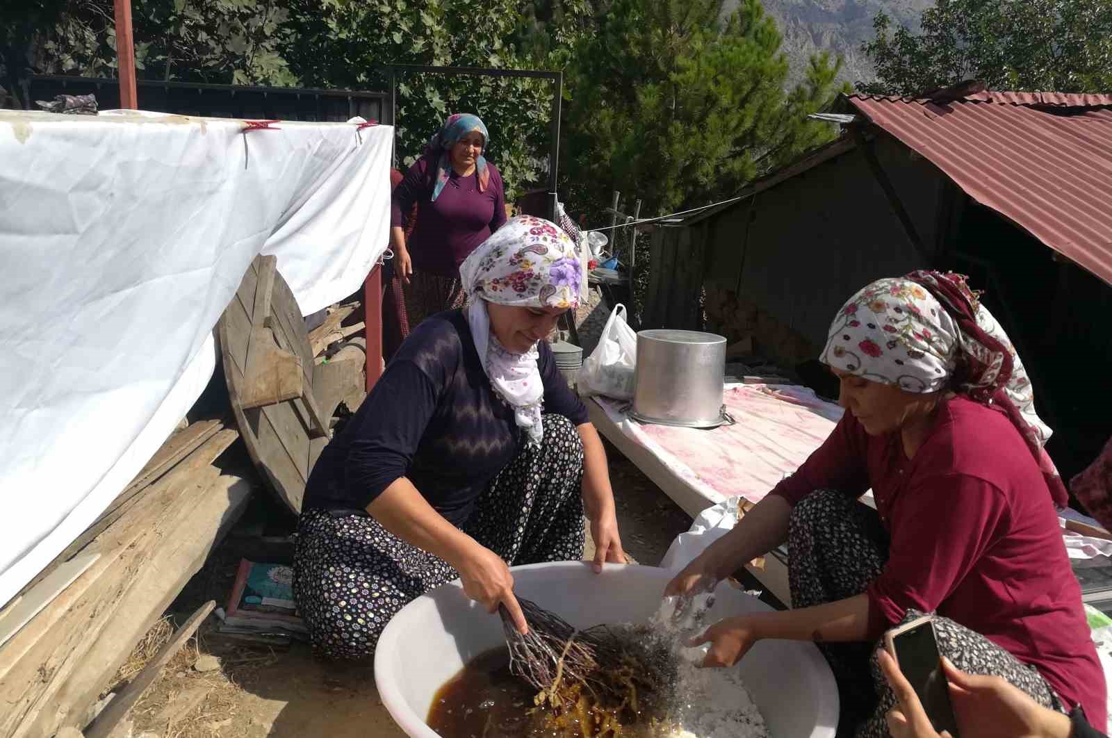 Erzincan’da kazanlar pestil için kaynıyor 