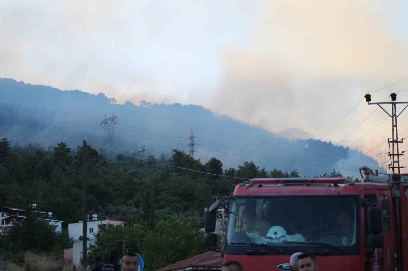 Hatay’da orman yangınına havadan müdahale yeniden başladı 