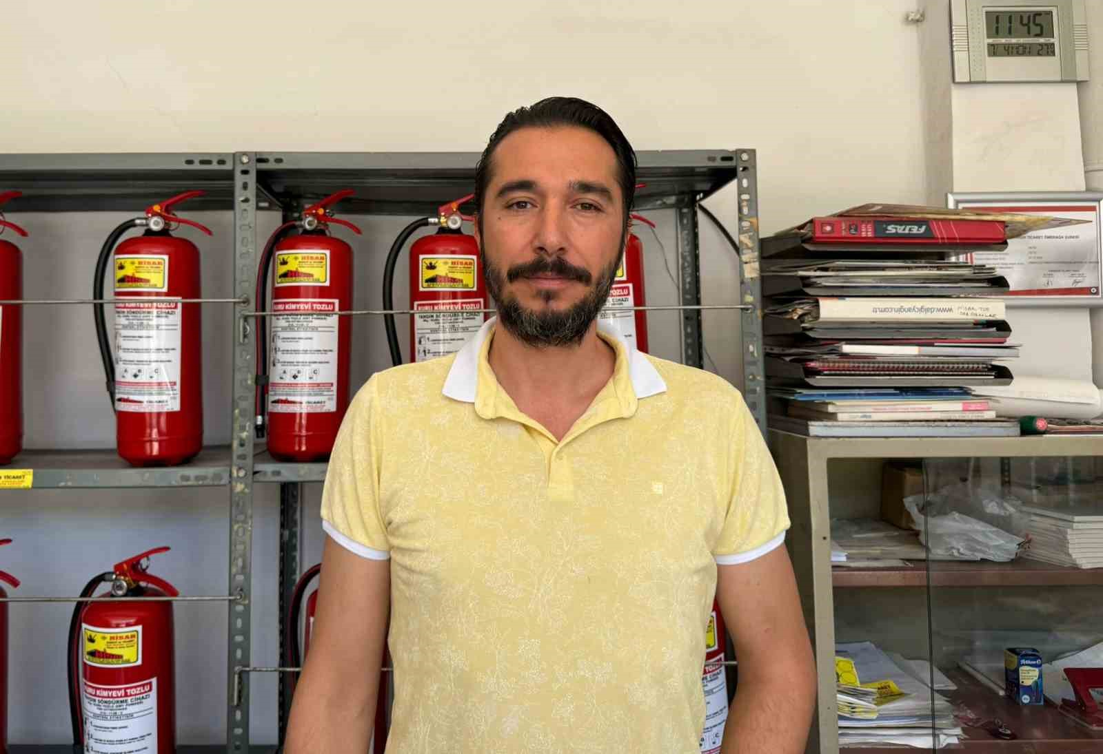 Orman yangınlarından sonra yangın tüplerine talep arttı 