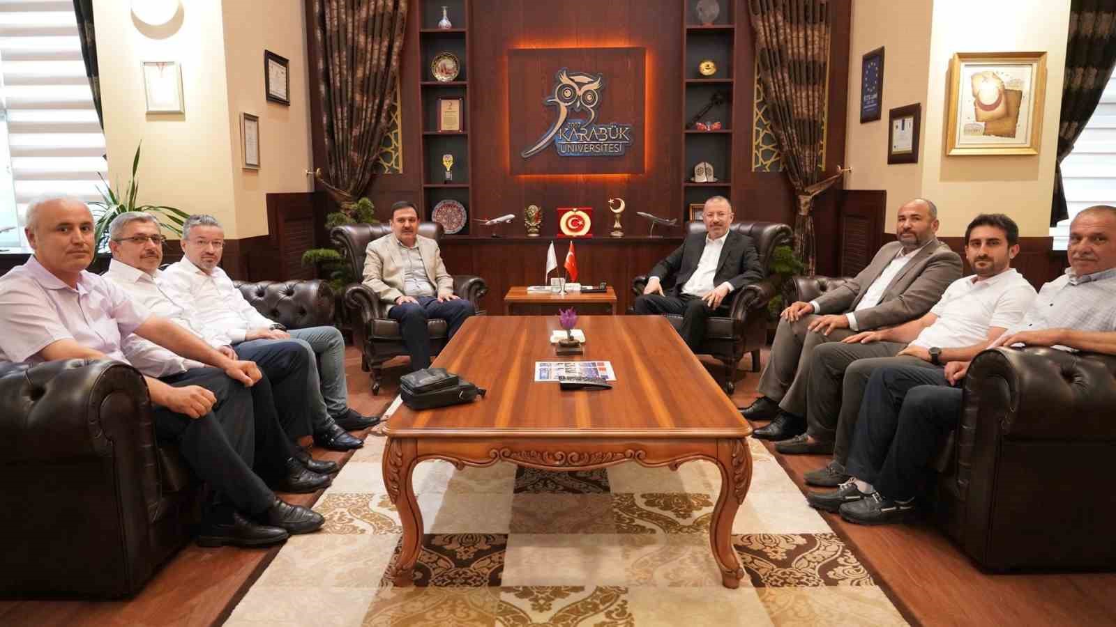 Memur-Sen Karabük Şubesi’nden Rektör Kırışık’a ziyaret 