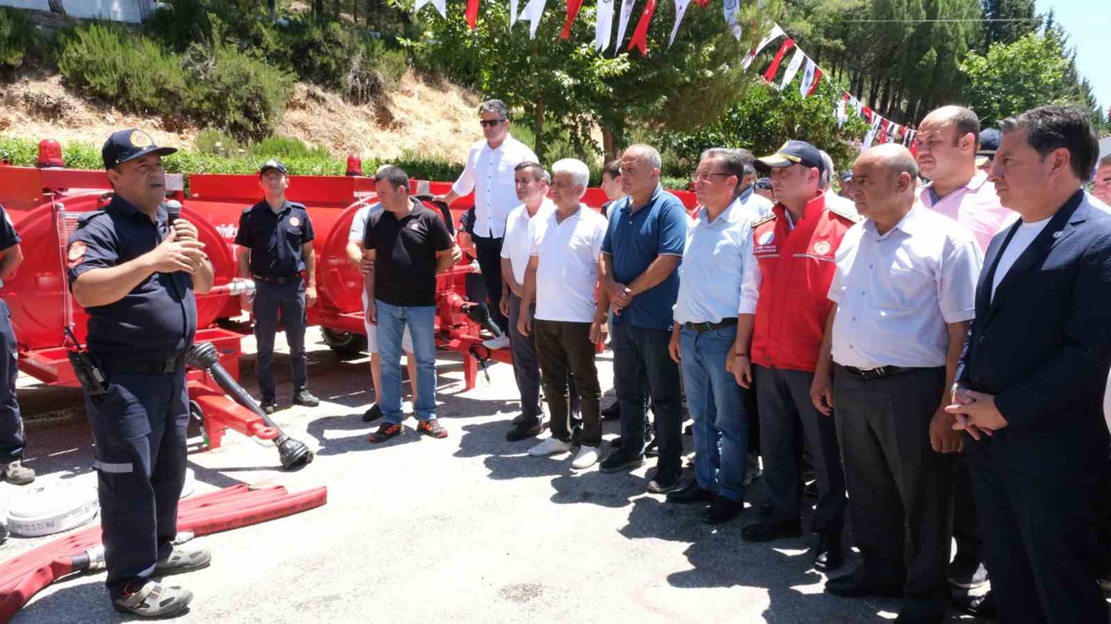 Muğla Büyükşehir’den kırsal mahallelere 25 yangın tankeri 
