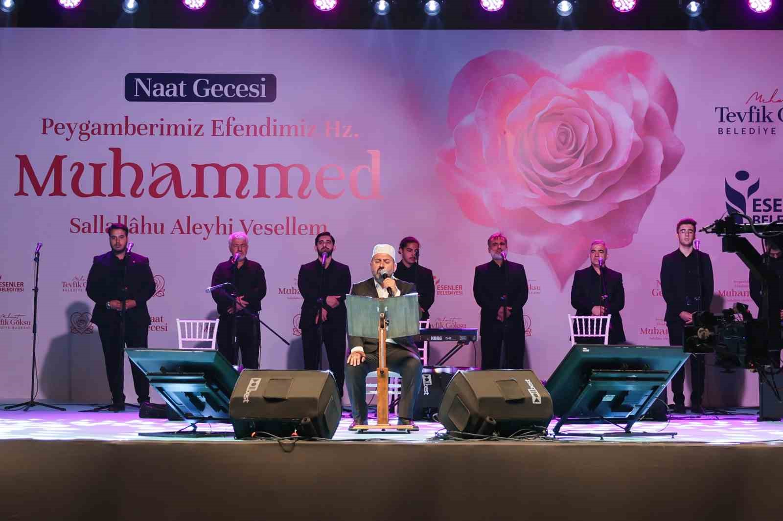 Esenler’de Peygamber Efendimiz için düzenlenen Naat Gecesi’ne yoğun ilgi 