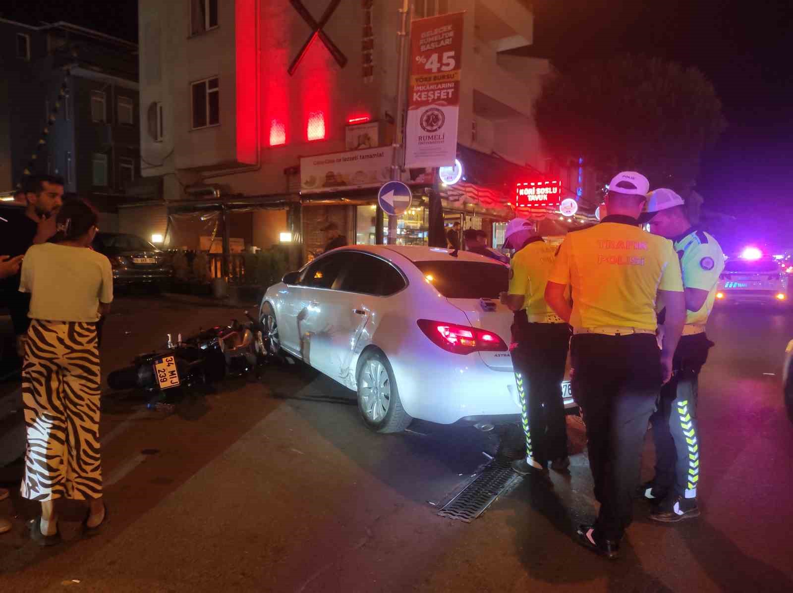 Tekirdağ’da motosiklet ile otomobil çarpıştı: 1 yaralı 