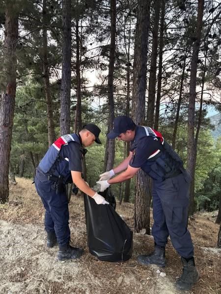 Buharkent’te orman yangınlarına karşı jandarma teyakkuzda 