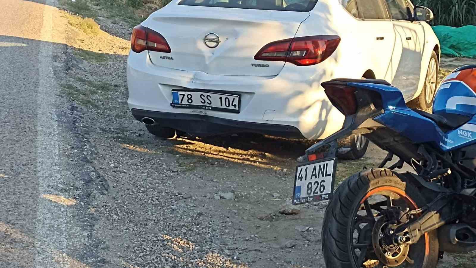 Erdek’te motosiklet kazası: 1 yaralı 