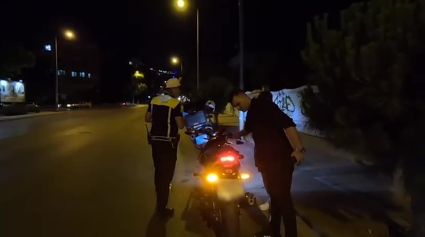 Denizli emniyeti motosiklet sürücülerine yönelik denetimleri arttırdı 