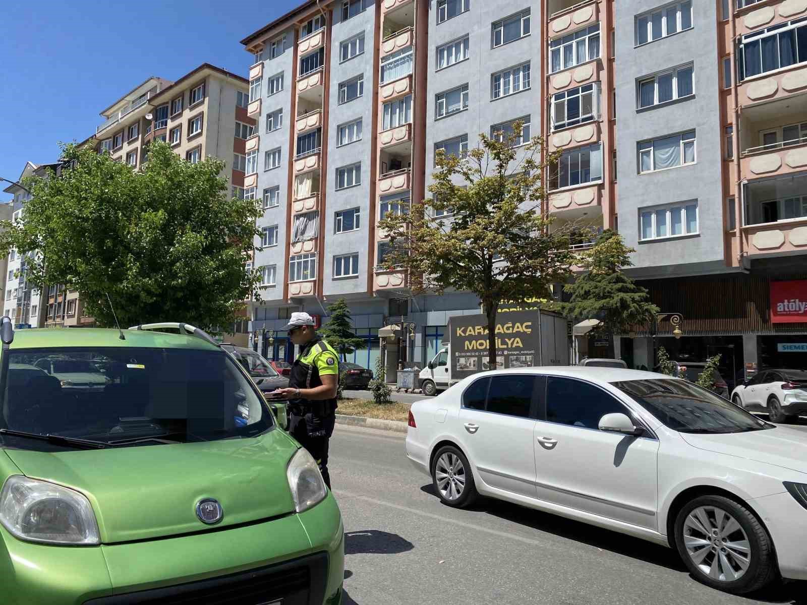 Kütahya’da dron destekli trafik denetimi 