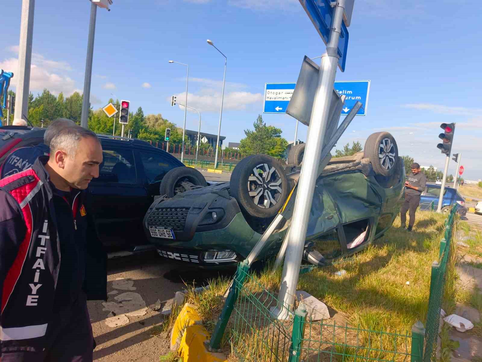 Kars’ta trafik kazası: 2 yaralı 