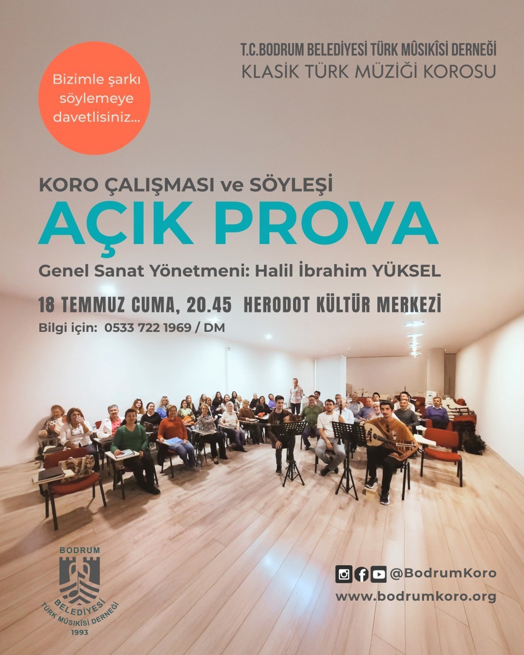 Klasik Türk Müziği Korosundan açık prova 